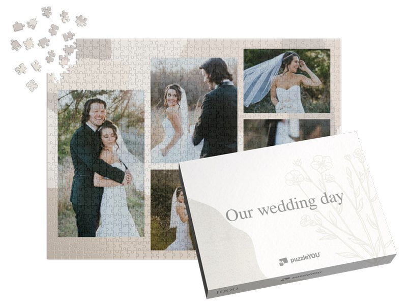 Gepersonaliseerde Fotopuzzel Collages met 1000 stukjes