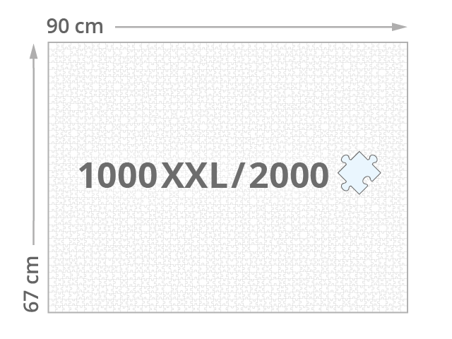 Afmeting 1000 XXL / 2000 stukjes