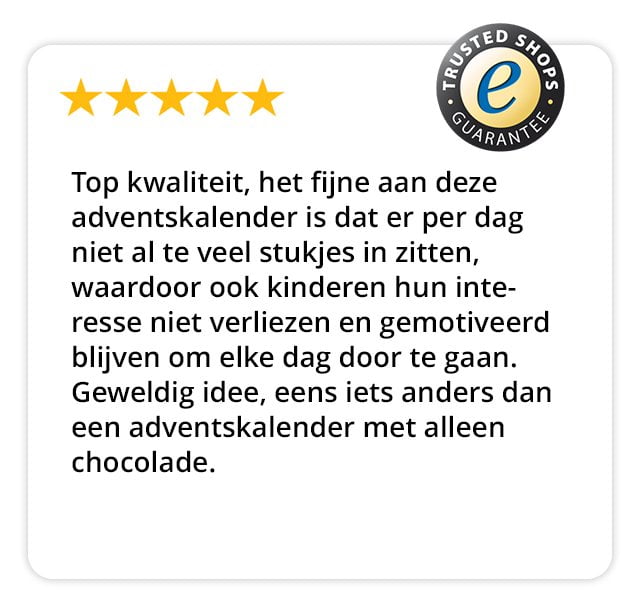 Beoordelingen – Puzzeladventskalender voor kinderen