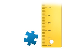 Verhouding puzzelstukje fotopuzzle 1000 stukjes