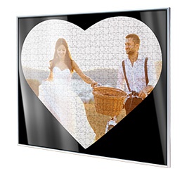 Puzzellijst voor hartpuzzel; gedetailleerde aanzicht