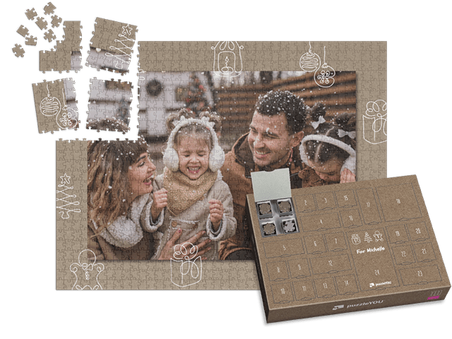 Puzzel Adventskalender voor kinderen