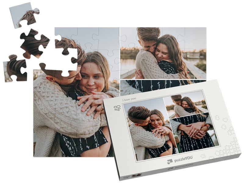Gepersonaliseerde Fotopuzzel Collages met 48 stukjes