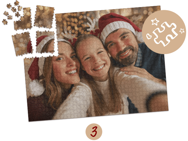 Jullie fotopuzzel is compleet op 24.12