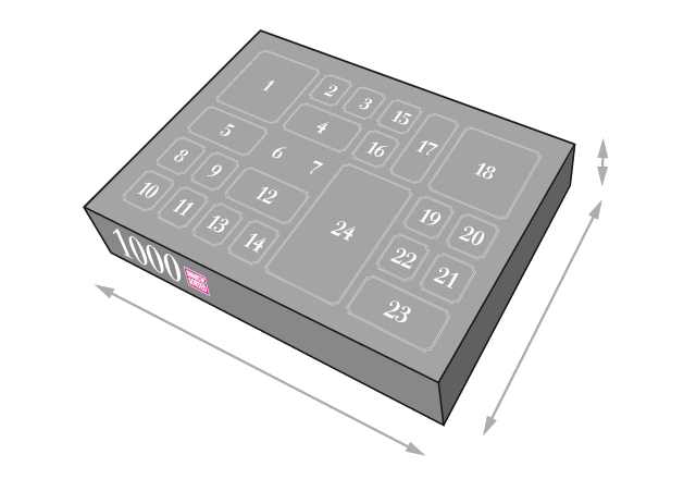 Afmeting puzzeldoos