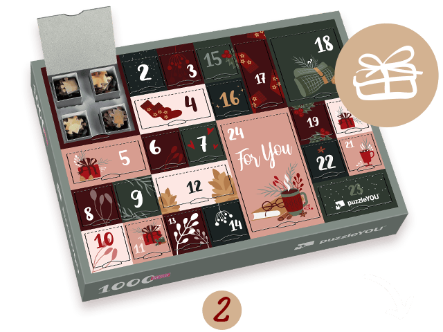 Puzzelverrassing achter 24 deurtjes