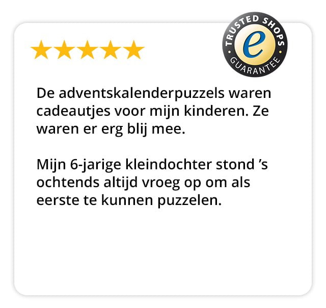 Beoordelingen – Puzzeladventskalender voor kinderen