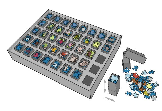 Maat van de 40 SMART doosjes