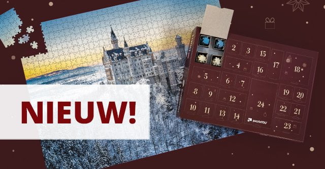 Nieuw! De Puzzel Adventskalender van puzzleYOU