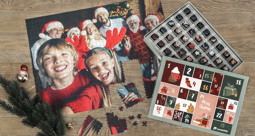 Puzzel Adventskalender: 1000 stukjes voor 24 dagen