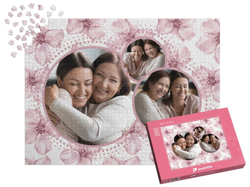 Gepersonaliseerde Fotopuzzel Collages met 2000 stukjes